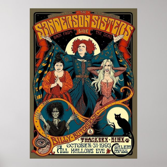 Poster Sanderson Sisters Vintage (Frente)
