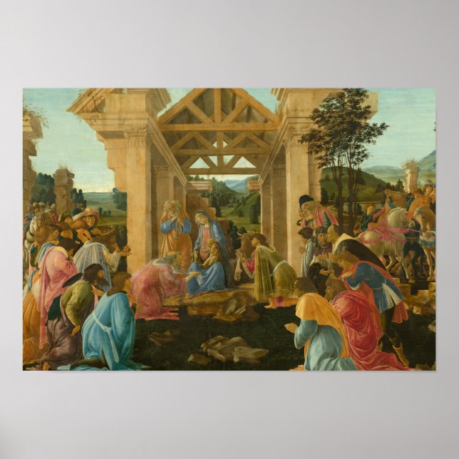 Poster Sandro Botticelli - A Adoração do Magi (Frente)