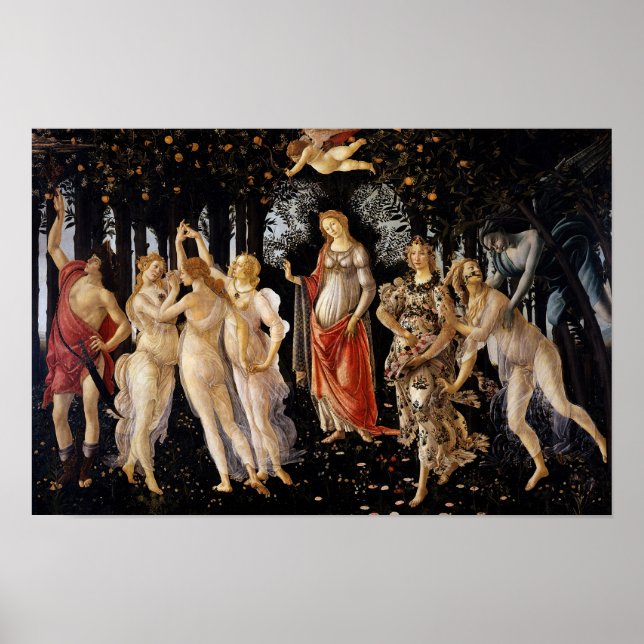 Poster Sandro Botticelli - A Primavera (Frente)