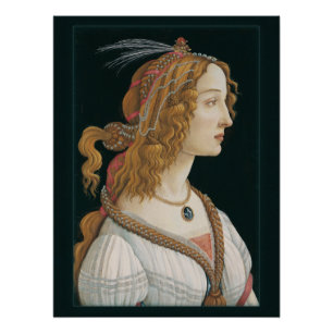 Póster Sandro Botticelli Lady CC0321 Novas Opções