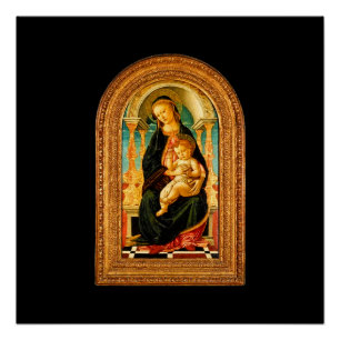 Póster Sandro Botticelli Madonna e Child c 1470