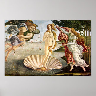 Póster Sandro Botticelli-Nascimento de Vênus