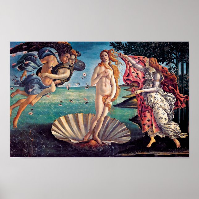 Póster Sandro Botticelli - Nascimento de Vênus - Belas Ar (Frente)