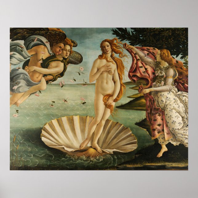 Póster Sandro Botticelli - O Nascimento de Vênus (Frente)