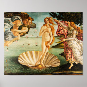 Poster Sandro Botticelli O Nascimento de Vênus Belas Art