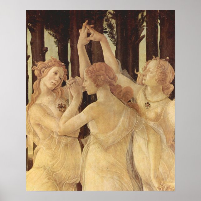 Poster Sandro Botticelli-Primavera (Primavera), detalhe (Frente)