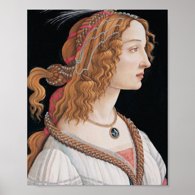 Poster Sandro Botticelli Retrato Idealizado De Uma Senhor (Frente)