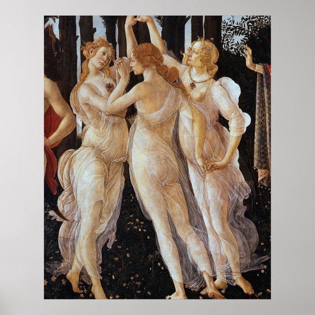 Poster Sandro Botticelli - Três Graus de Primavera (Frente)