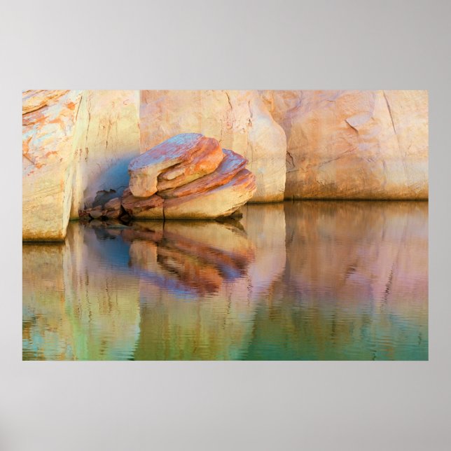 Póster Sandstone Wall | Glen Canyon, UT (Frente)