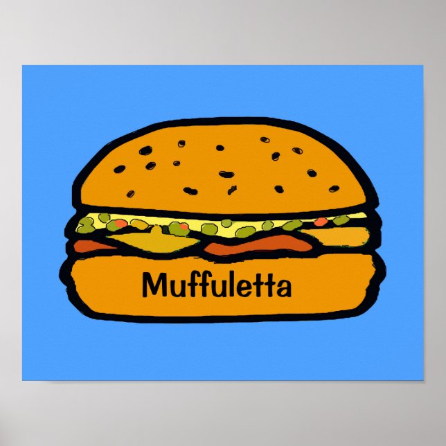 Poster Sanduich Comical Muffuletta (Frente)