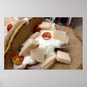 Póster Sanduíche de porco em pita