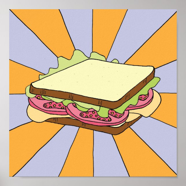 Póster Sanduíche Elétrico (Frente)