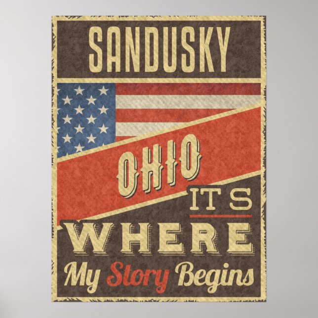 Poster Sandusky Ohio (Frente)