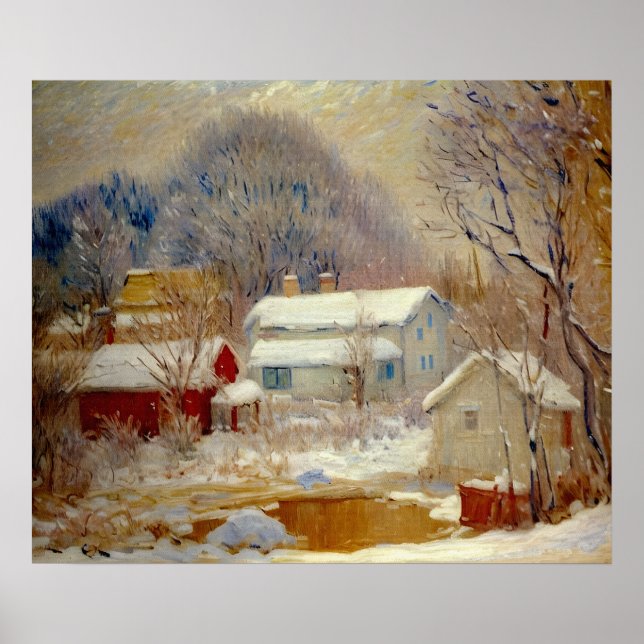 Poster Sandviken de Paisagem Norueguesa (Frente)