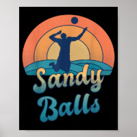 Sandy Balls para um Jogador de Voleibol de Praia