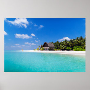 Poster Sandy Beach tropical da casa