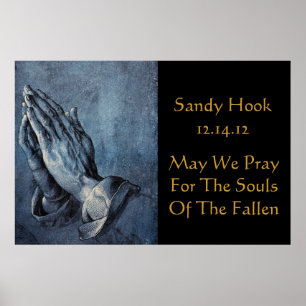 POSTER SANDY HOOK PODEMOS ORAR PELAS ALMAS DE....