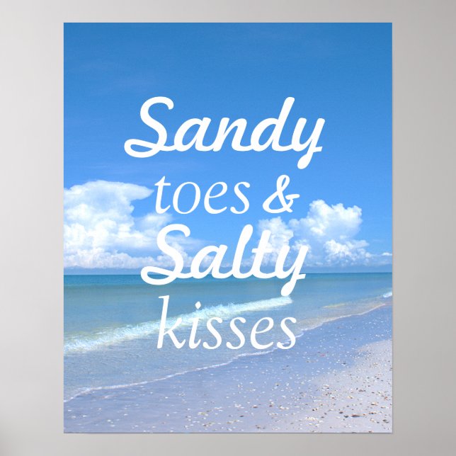 Póster Sandy Toes E Salty Kisses (Frente)