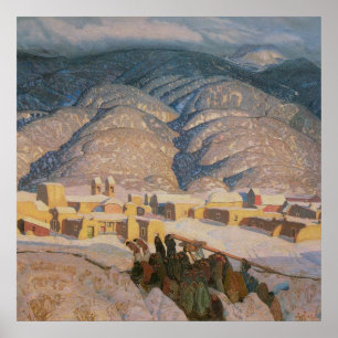 Póster Sangre de Cristo Montanha por Blumenschein