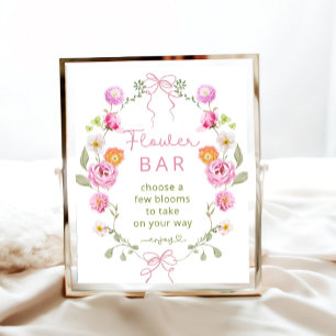 Poster Sangue de flor selvagem ou Bar de flor