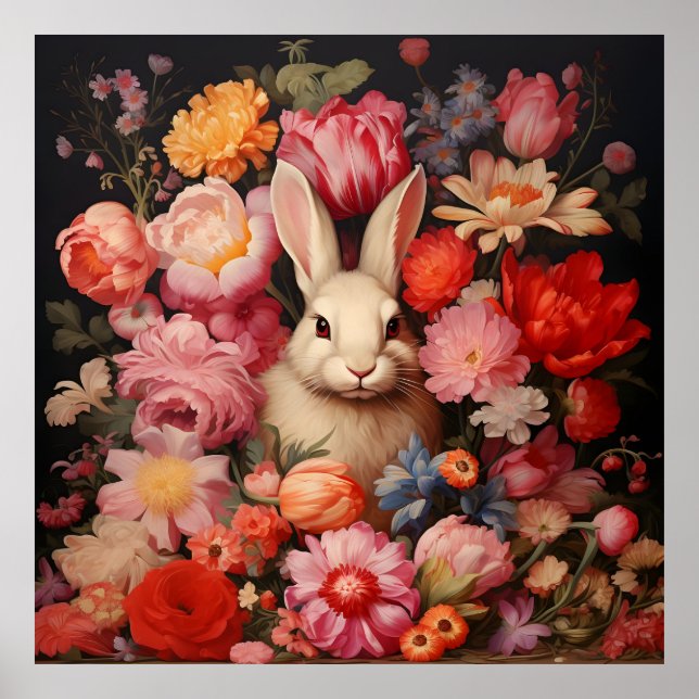 Poster Sangue de Primavera de coelhinhos de galinha (Frente)