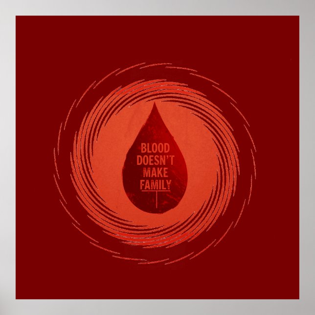 Poster Sangue não faz família (Frente)