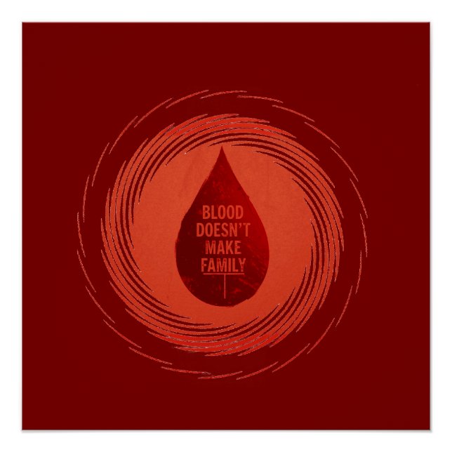 Póster Sangue não faz família (Frente)