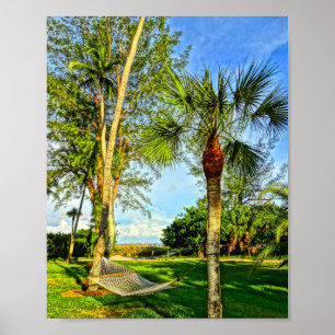 Poster Sanibel Island Florida Hammock Art Imintável