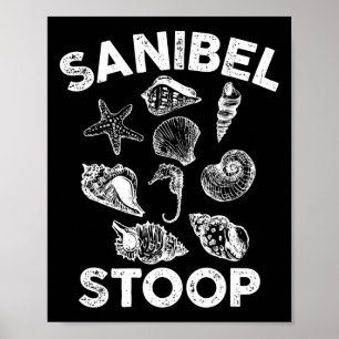 Poster Sanibel Stoop Seashells Sanibel Island Florida Bea