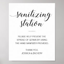 Poster Sanitizando Casamento Mão Sanitizer Da Estação San