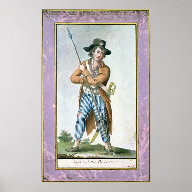 Póster Sans-culotte parisiense (Frente)