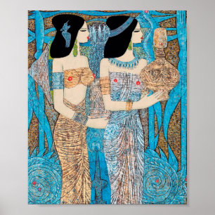 Póster Santa Água Chen Yongle oriental meninas