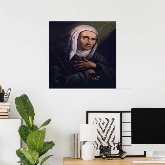 Poster Santa Ângela Merici (Escritório em casa)