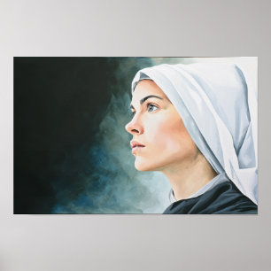 Poster Santa Ângela Mérici: Luz da Fé e Sabedoria