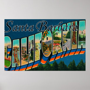Póster Santa Barbara, cenas da letra de CaliforniaLarge