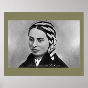 Póster Santa Bernadette Soubirous