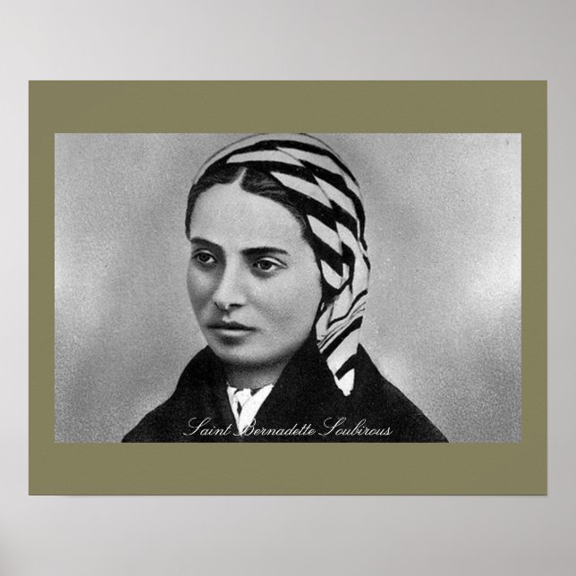 Póster Santa Bernadette Soubirous (Frente)