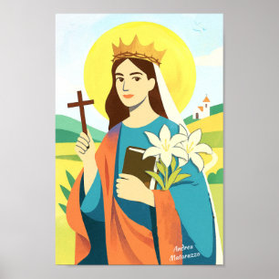 Poster Santa Catarina de Siena