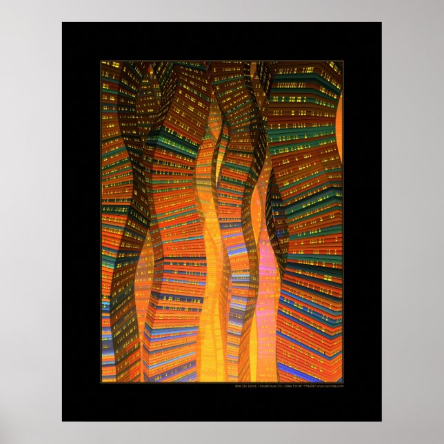 Póster Santa Cidade (Dourado) (Frente)