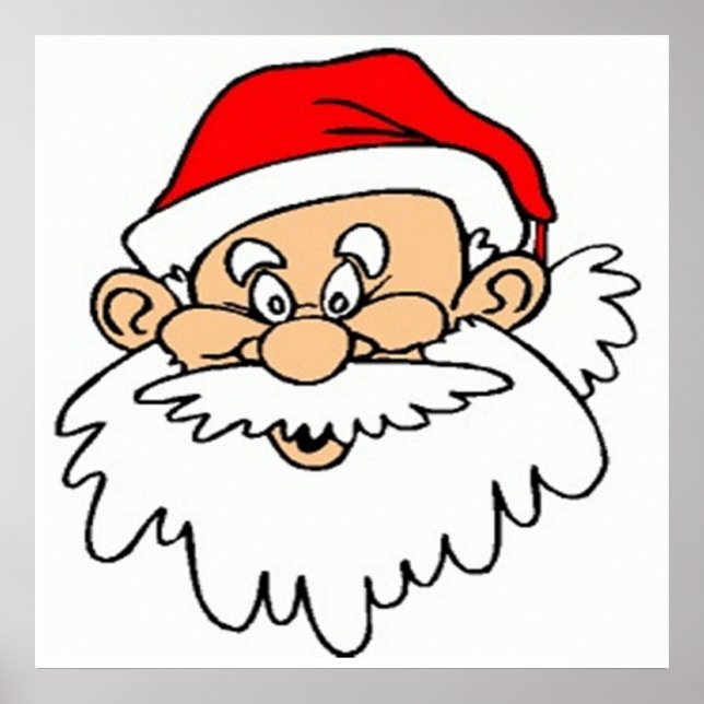 PÓSTER SANTA CLAUS FACE (Frente)