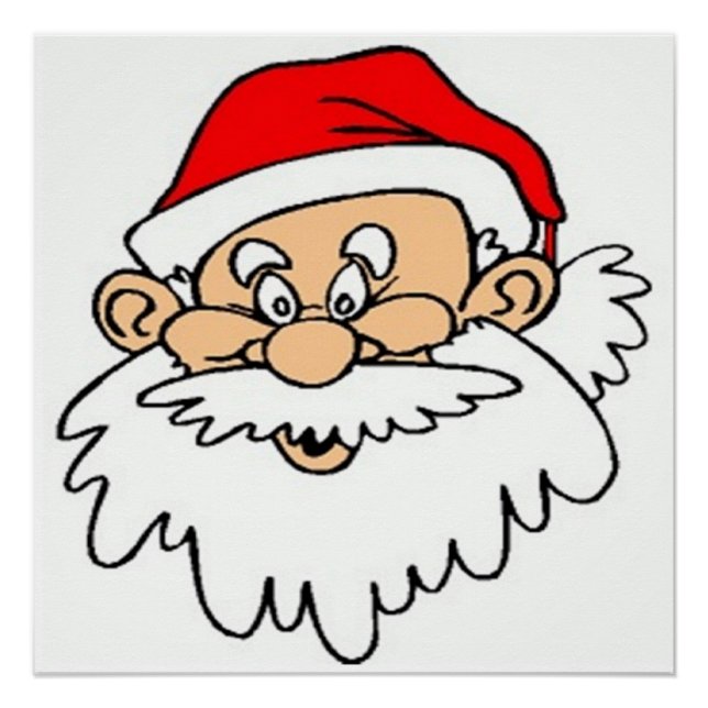 PÓSTER SANTA CLAUS FACE (Frente)