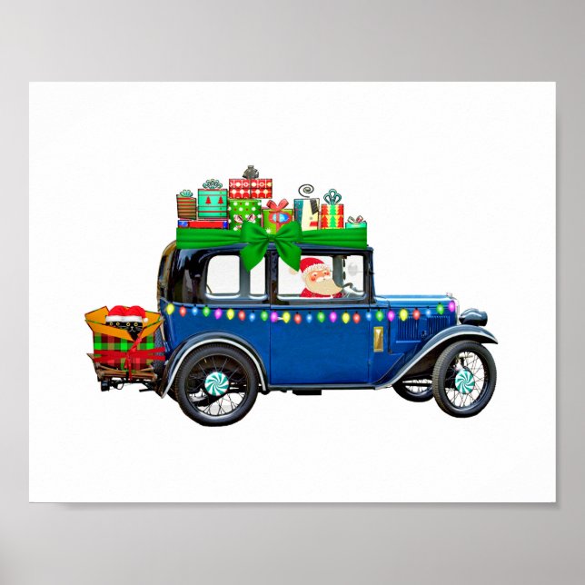 Poster Santa Claus Jalopy (Frente)