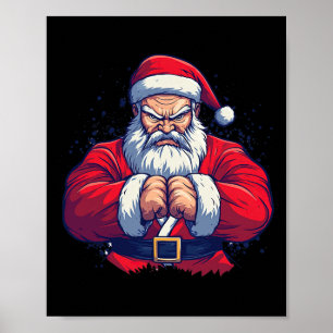 Poster Santa Claus Karate - Natal das Artes Marciais no J