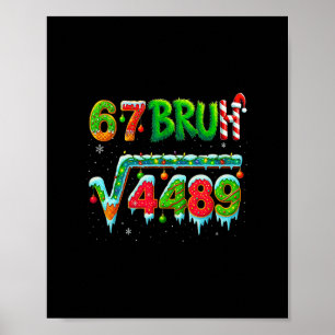 Poster Santa Diz 67 Bruh Natal Raiz Quadrada 4489 Diverti
