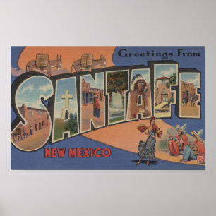 Póster Santa Fé, New mexico - grandes cenas 2 da letra