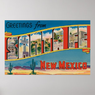 Póster Santa Fé, New mexico - grandes cenas da letra