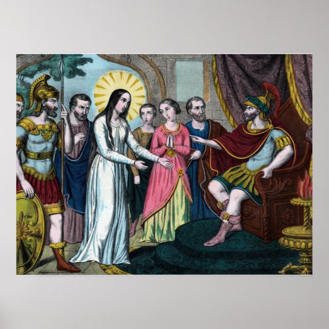 Poster Santa Filomena é Julgada perante o Imperador Diocl (Frente)