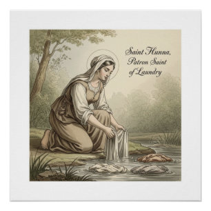Póster Santa Hunna, Padroeira da Lavanderia