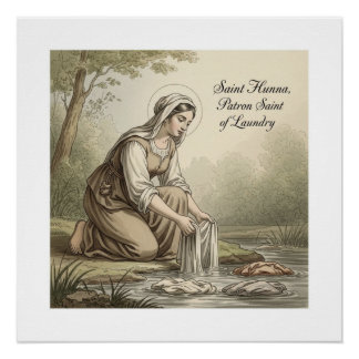 Póster Santa Hunna, Padroeira da Lavanderia