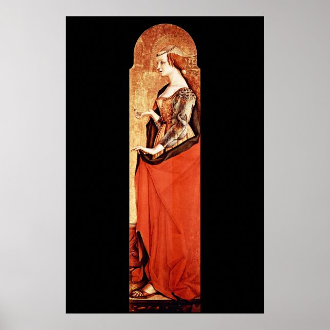 Poster SANTA MARIA MADALENA 2 Dourado,Vermelho (Frente)